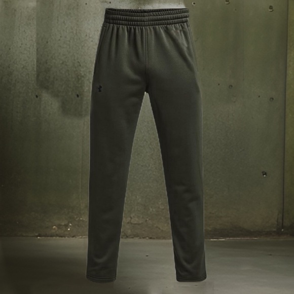 UNDER ARMOUR • Men's Warm Fleece Pants Baroque Green/Black - Picture 7 of 7